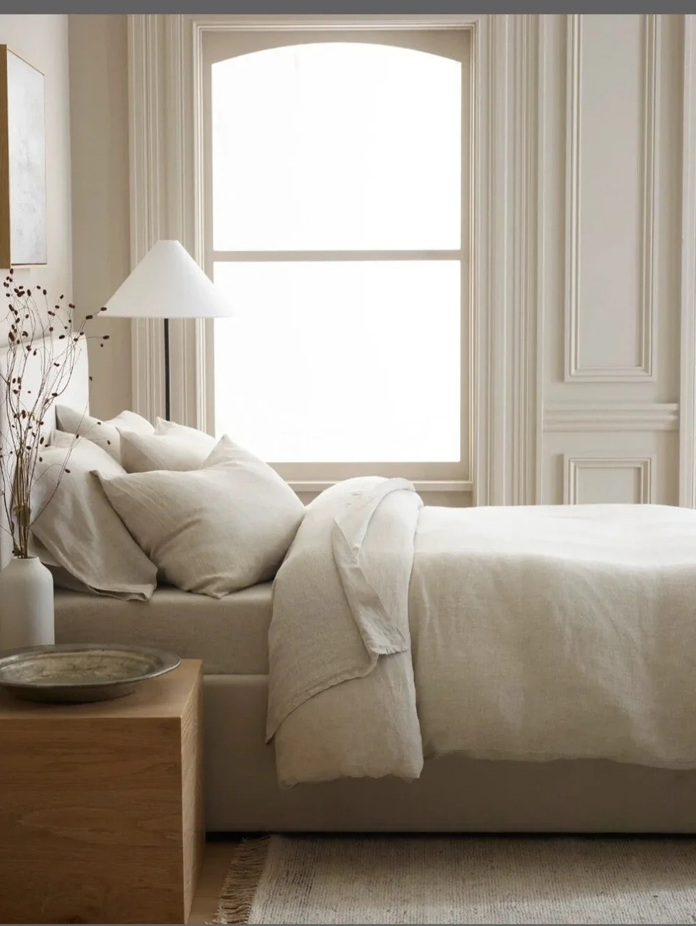 QUINCE EUROPEAN LINEN FULL/ QUEEN DUVET COVER+ 2 SHAMS
